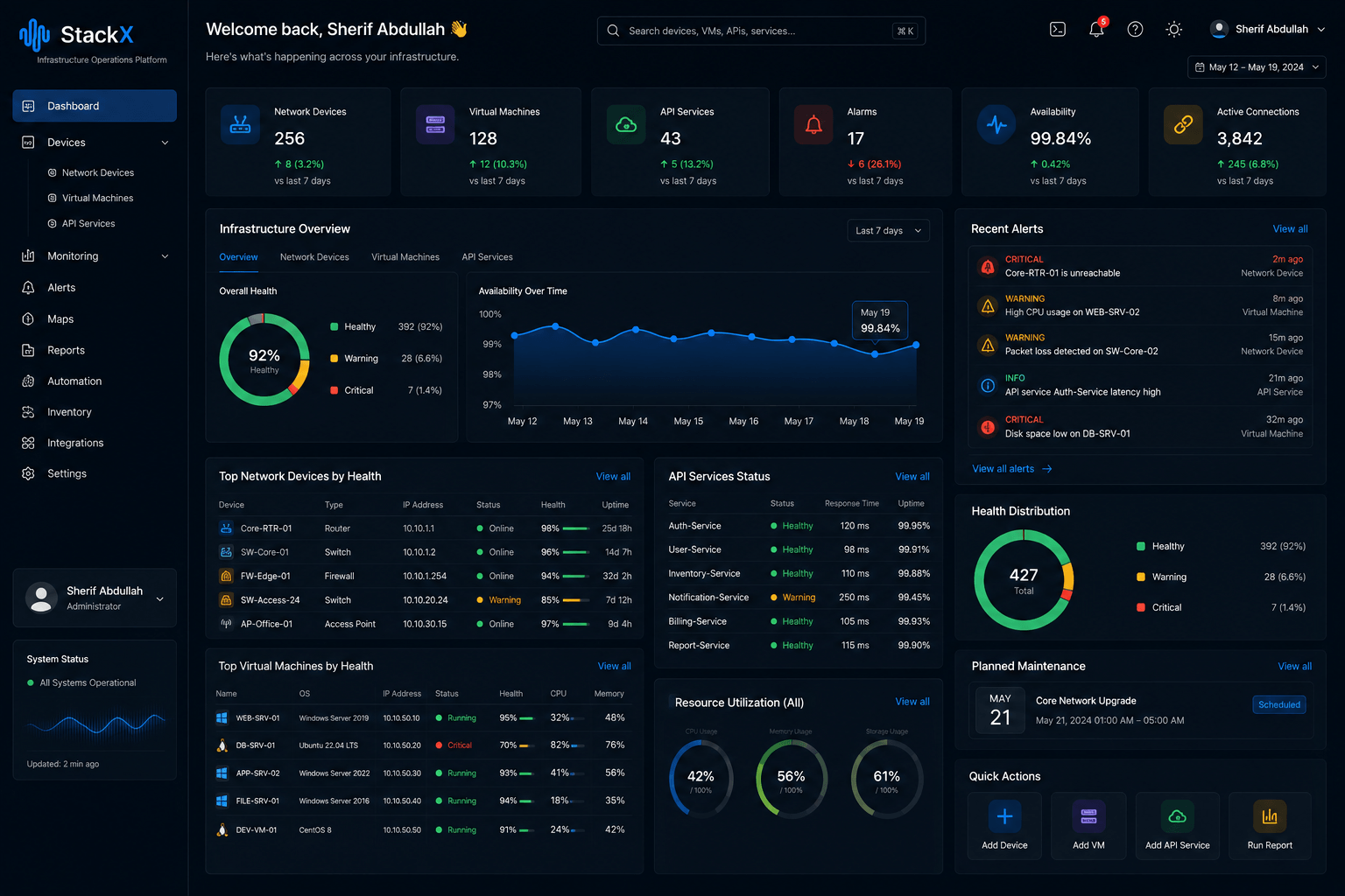 StackX Automation Platform screenshot 1